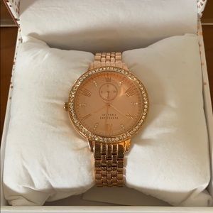 Tipperary crystal rose gold ladies watch